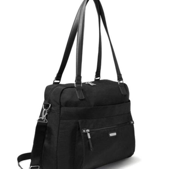 Overnight Expandable Laptop Tote With RFID Phone Wristlet - Picture 3 of 7